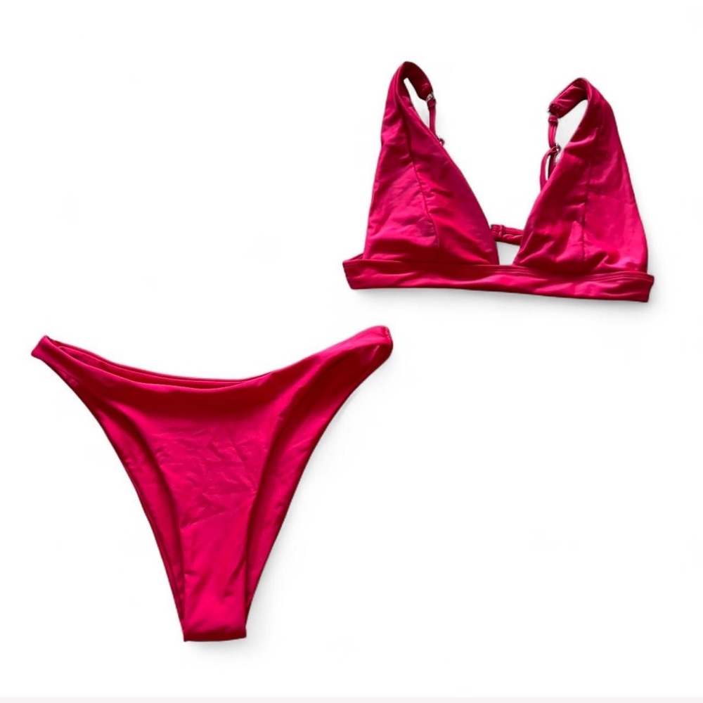 Vibrant Red Bikini Set